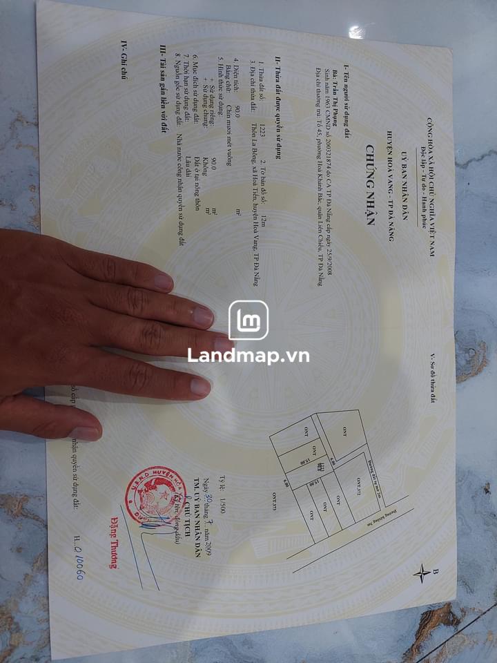 Bán Đất Nền Kiệt đường Bê Tông 3m Thôn La Bông Hòa Tiến Hòa Vang