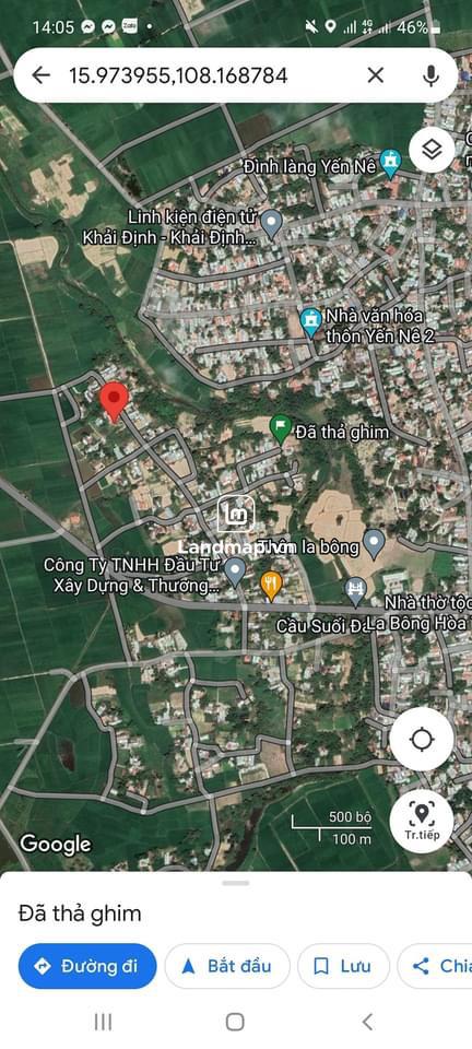 Bán Đất Nền Kiệt đường Bê Tông 3m Thôn La Bông Hòa Tiến Hòa Vang